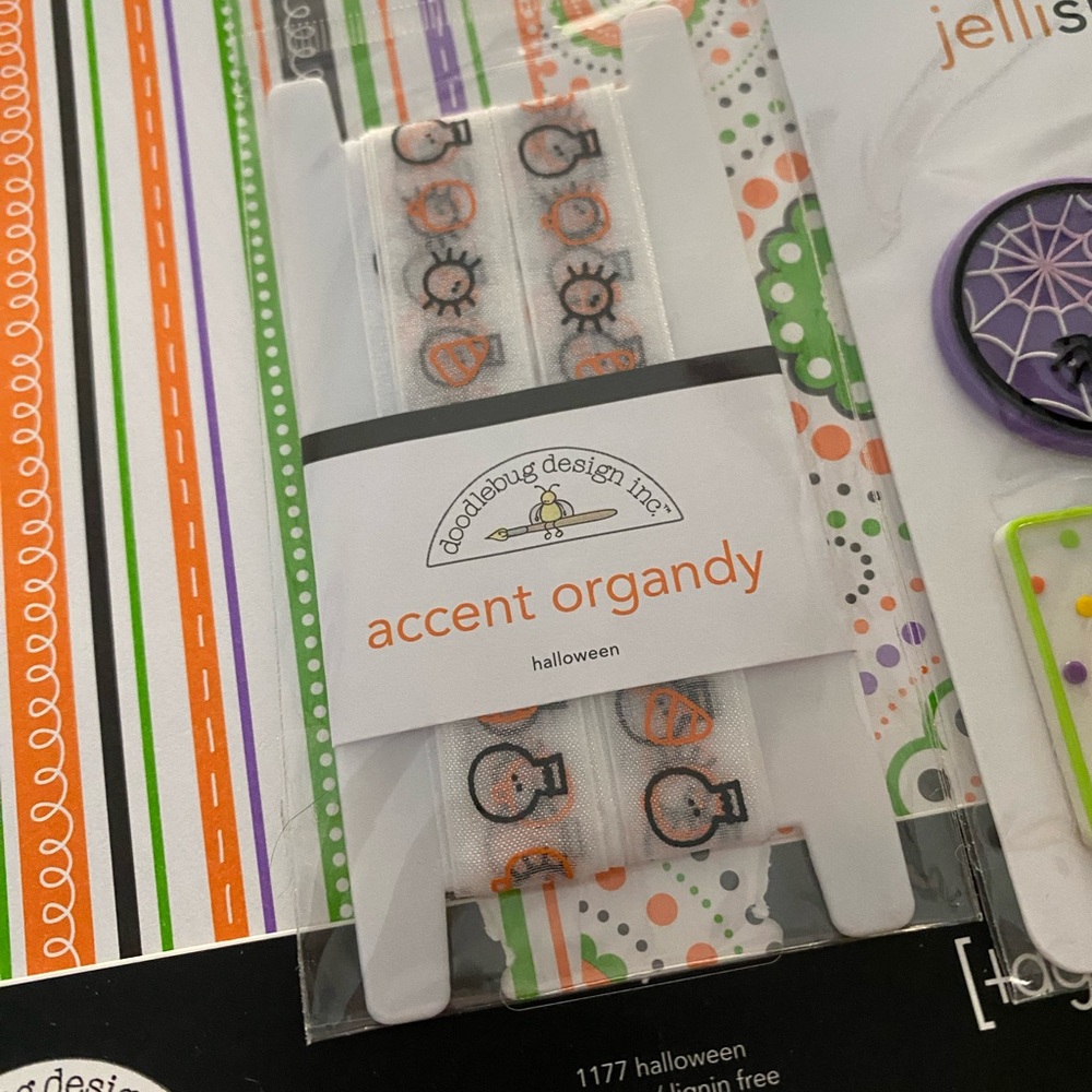π»π DOODLEBUG DESIGN HALLOWEEN THEMED SCRAPBOOK PAPER BUNDLE & STICKERS! - Picture 5 of 15